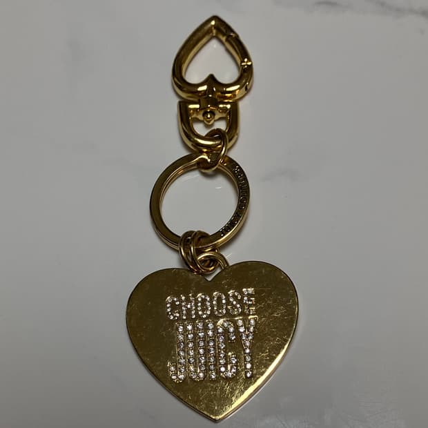 Y2K 쥬시 꾸뛰르 골드 키링 참 Juicy Couture 열쇠고리