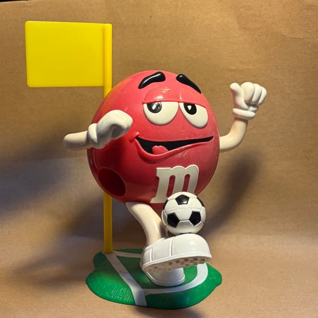 M&M’s 레드 축구선수 빈티지 디스펜서