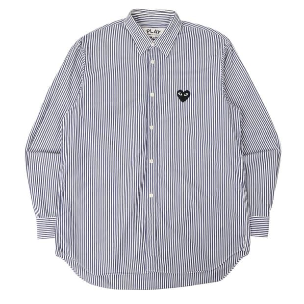 꼼데가르송 하트와펜 스트라이프 셔츠