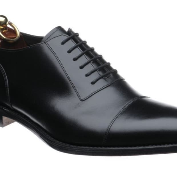 265) 로크(Loake) 처칠 블랙 캡토 옥스퍼드 슈즈