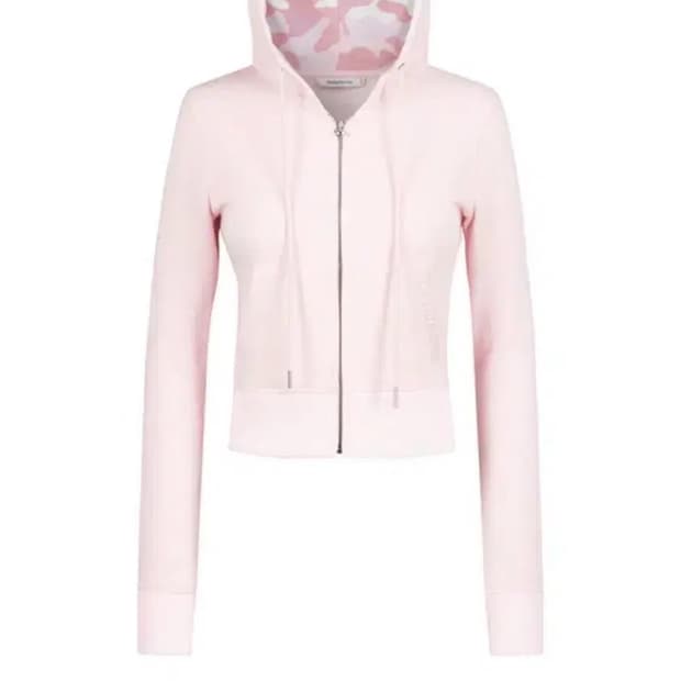 포어링 후드집업 베이비핑크 새상품 