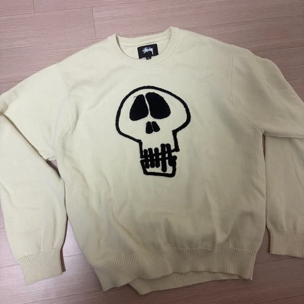 스투시 스컬 니트 L