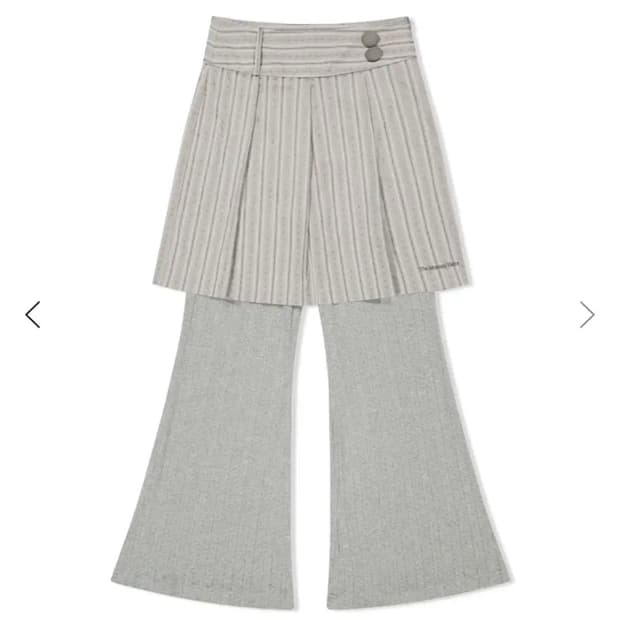 더뮤지엄비지터 layered skirt pants 레이어드 치마바지