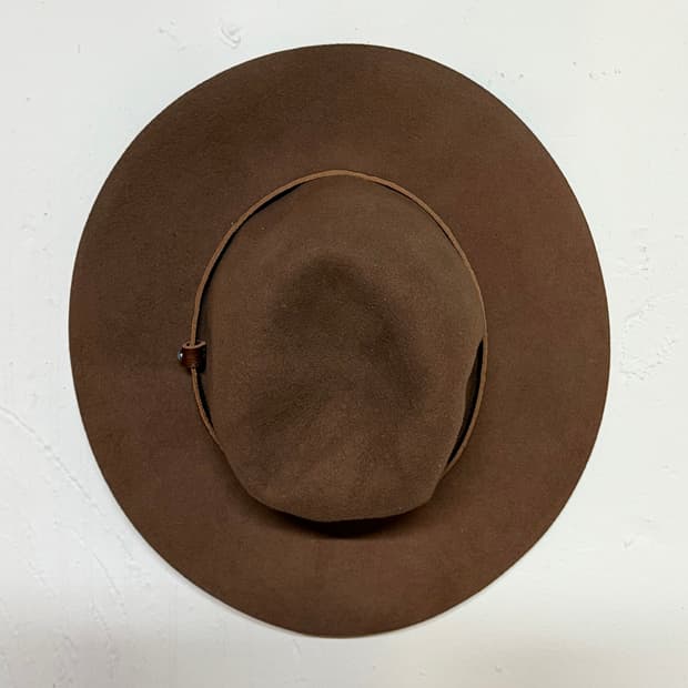 브릭스톤 터키석 & 스탬핑 레더 밴드 울 펠트 페도라 M