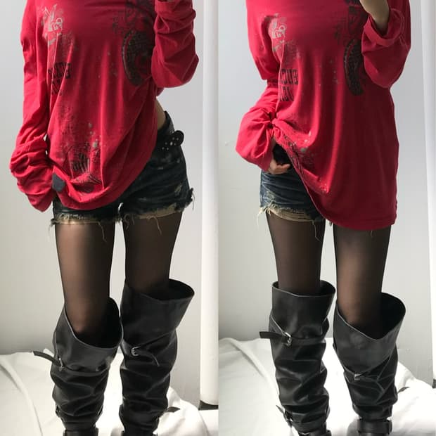 Buckaroo Red Graphic Long Sleeve