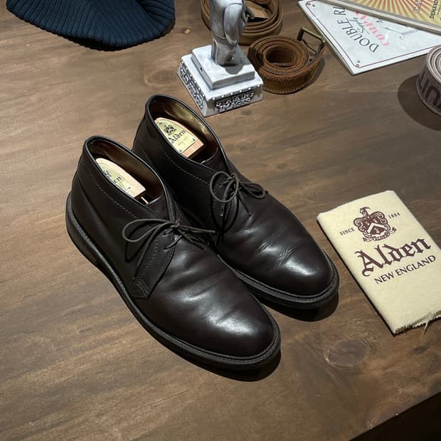 Alden 알든 다크브라운 처카부츠 판매합니다 rrl