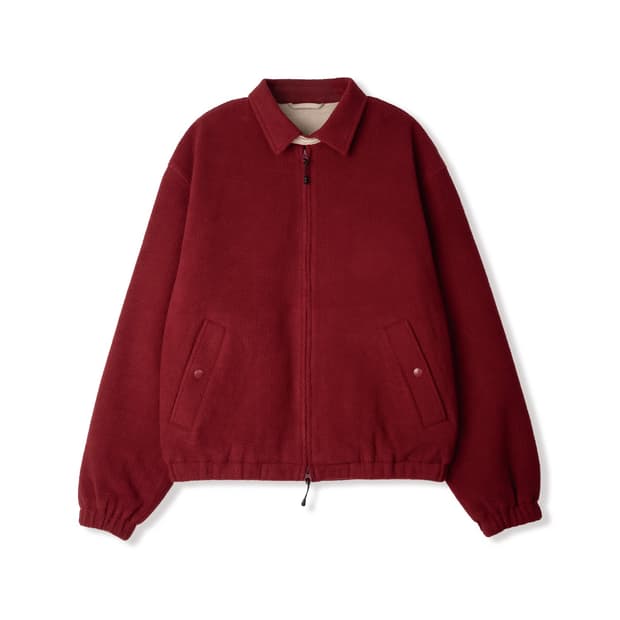 [2] SEW 스테디에브리웨어 플리스 블루종 자켓 다크레드