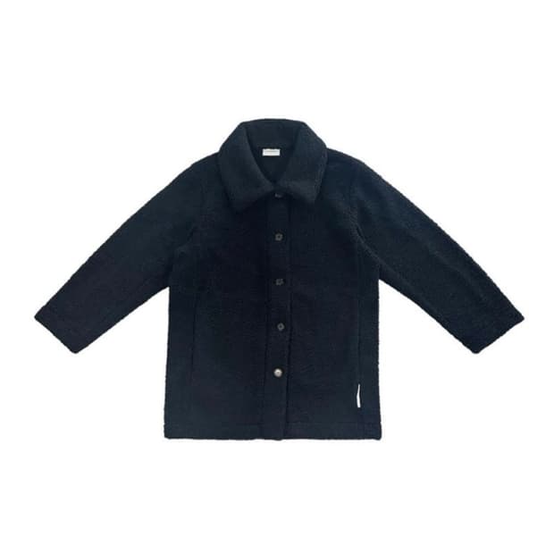 JICHOI COMFORT 지초이 컴포트 23-007 플리스 코트 블랙