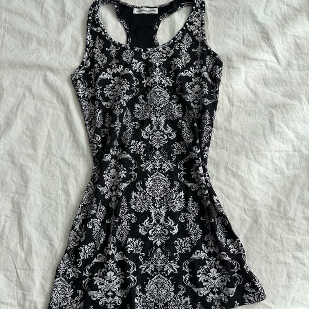 Y2k 오리엔탈 펑크 딱붙 슬리브리스