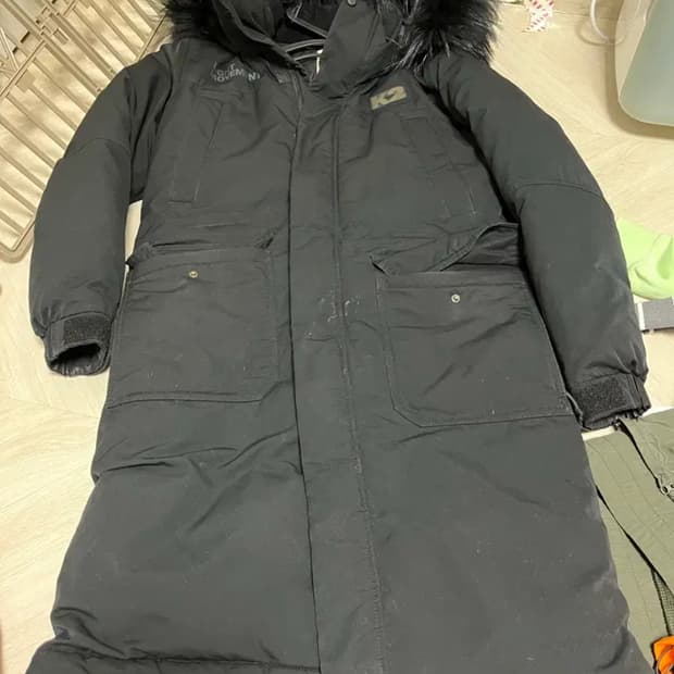 K2 블랙 야성 롱패딩 S사이즈