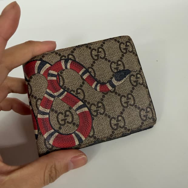 정품) 구찌 GG 스네이크 반지갑 