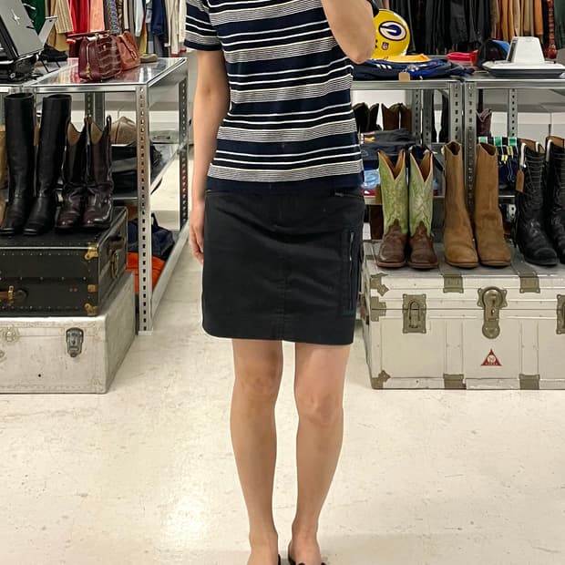 RALPH LAUREN GOLF zipper skirt