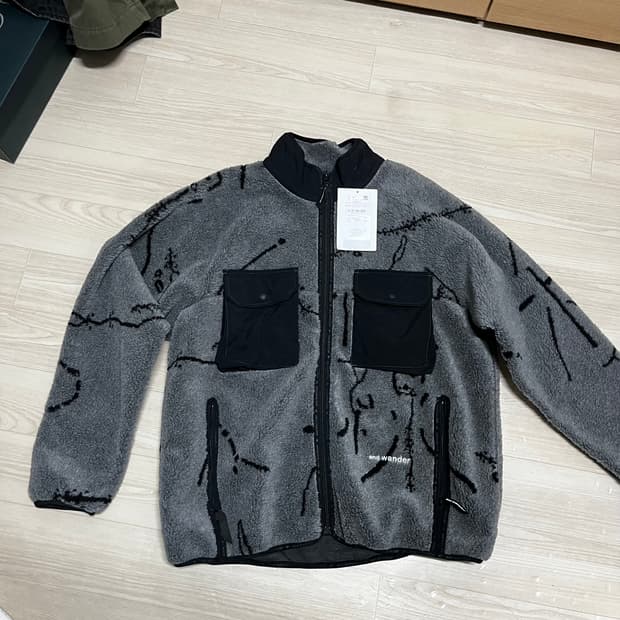 새상품) 앤드 원더 Daijiro OHARA 보아 후리스 자켓 L/XL