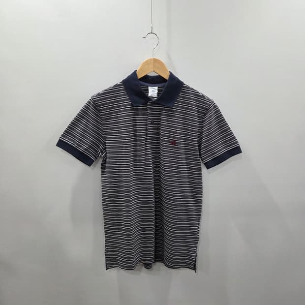 브룩스브라더스 피케 카라 스트라이프 반팔티 S 