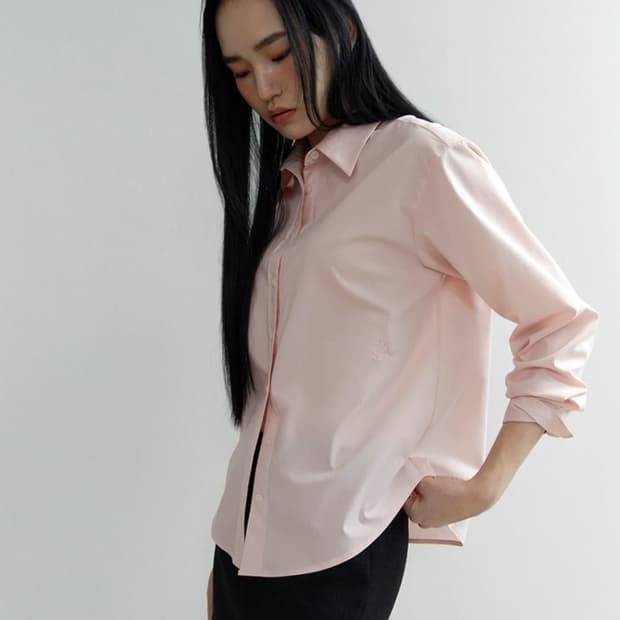 Pink컬러 시티브리즈 링클 프리 베이직 셔츠