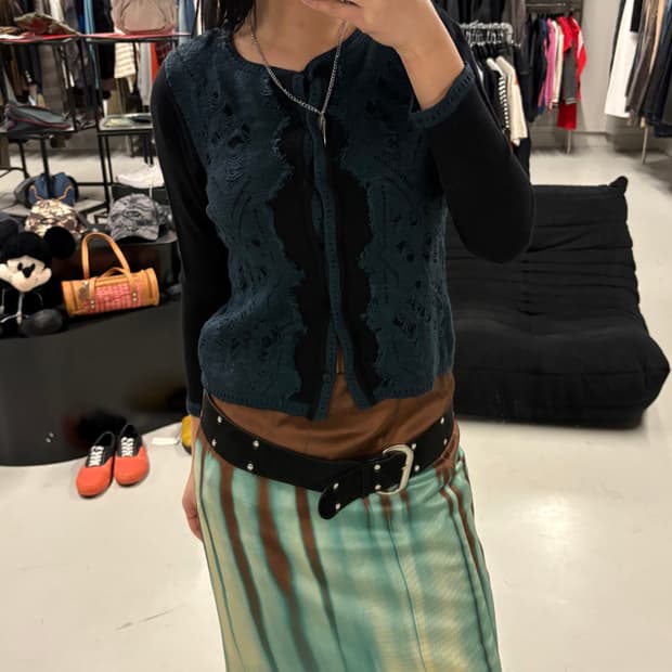 HIROKO BIS distressed cardigan