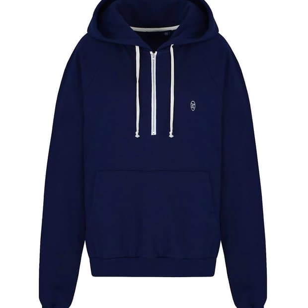 렉토 시그니처 로고 후디 네이비 M