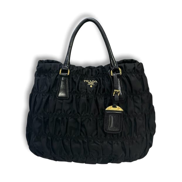Prada 고프레 금장 토트백 
