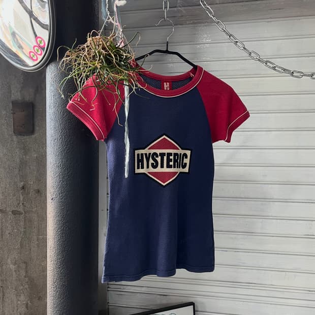 90s Hysteric Glamour mesh raglan t-shirt