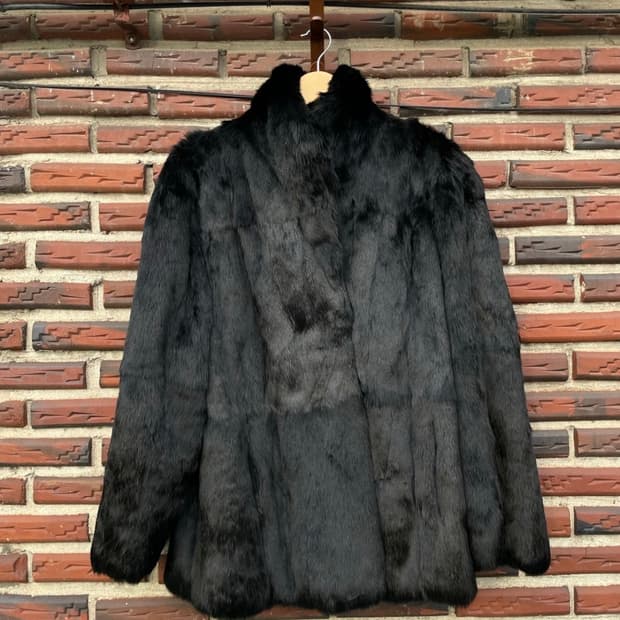 빈티지 폭스퍼 반코트