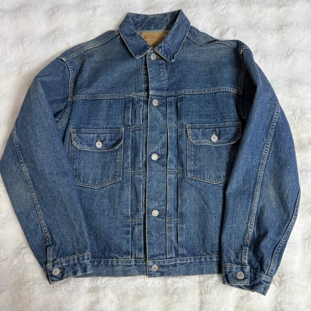 [L] 오어슬로우 1950's 타입2 데님 자켓-투 이어 워시