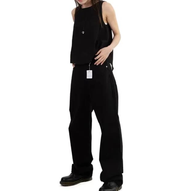 릿킴 OOTJ 블랙 소프트 컬러 팬츠