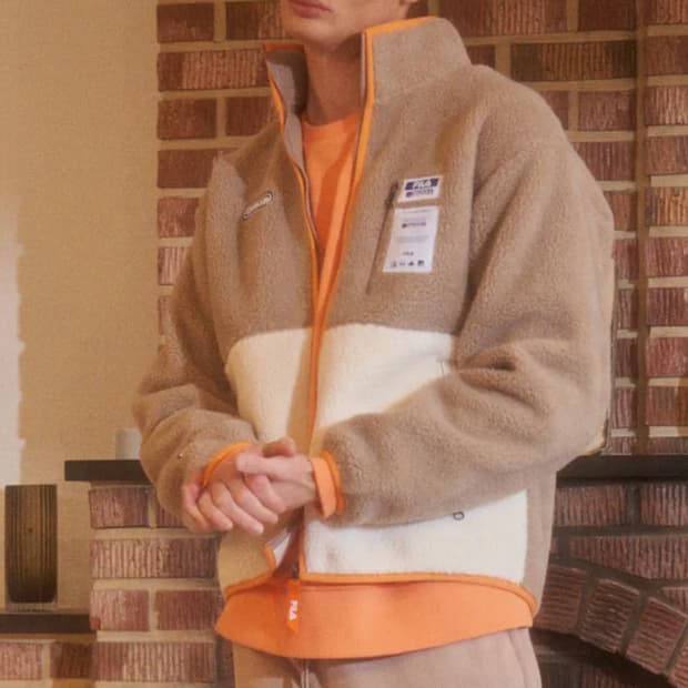 휠라 x 아웃도어프로덕츠 플리스 베이지 L