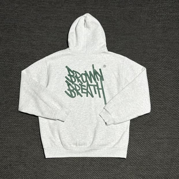 [L] Brown breath 브라운브레스 기모 후드티
