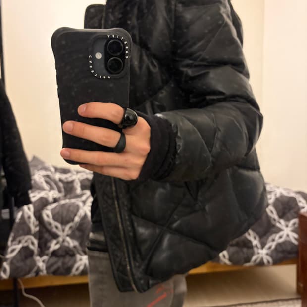 10sei0otto leather down jacket M