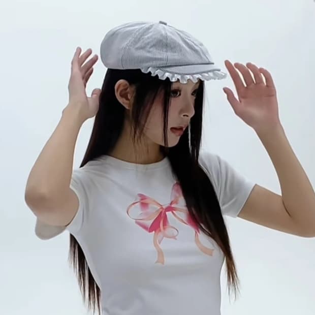 Y2K 레이스 헌팅캡