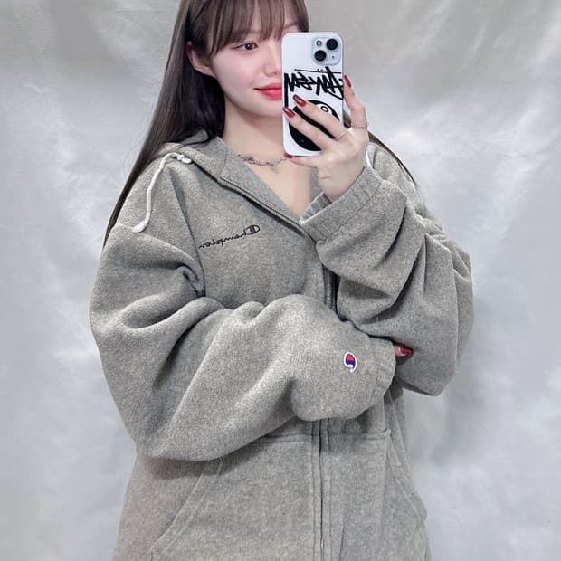 챔피온 90‘s 오버핏 후리스 집업 