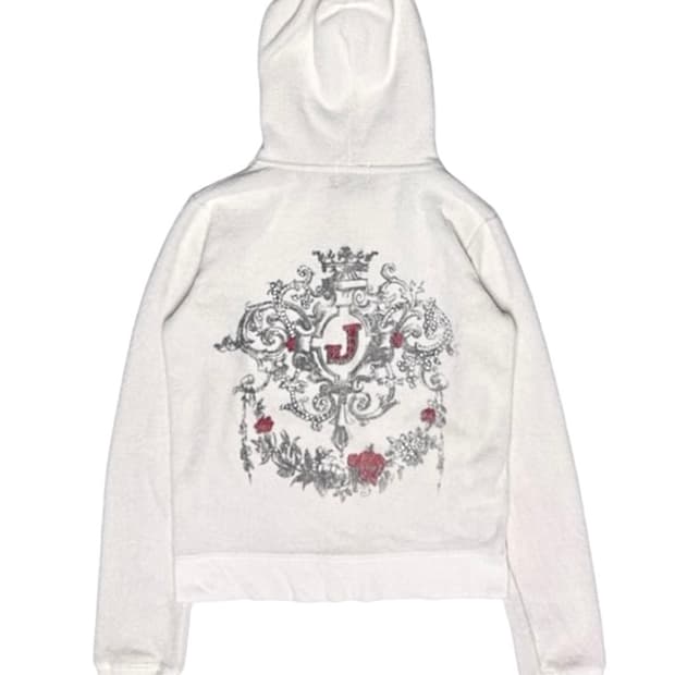 쥬시꾸뛰르 큐빅 벨루어 테리 집업 후디