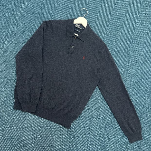 [실측M] 폴로 카라 니트