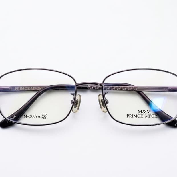 M&M 긱시크 사각 메탈 프레임 안경
