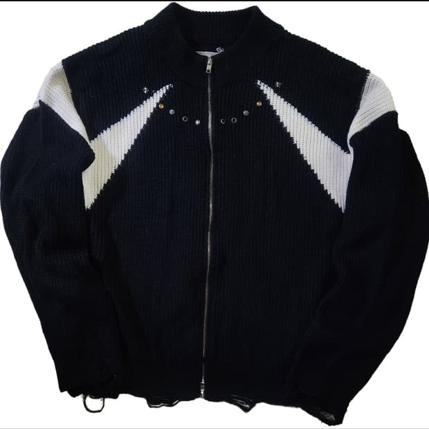 가키하라 젬스톤 니트집업