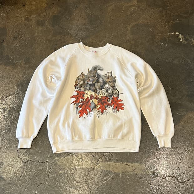 90s Jerzees USA 프린팅 맨투맨 스웻셔츠 XL