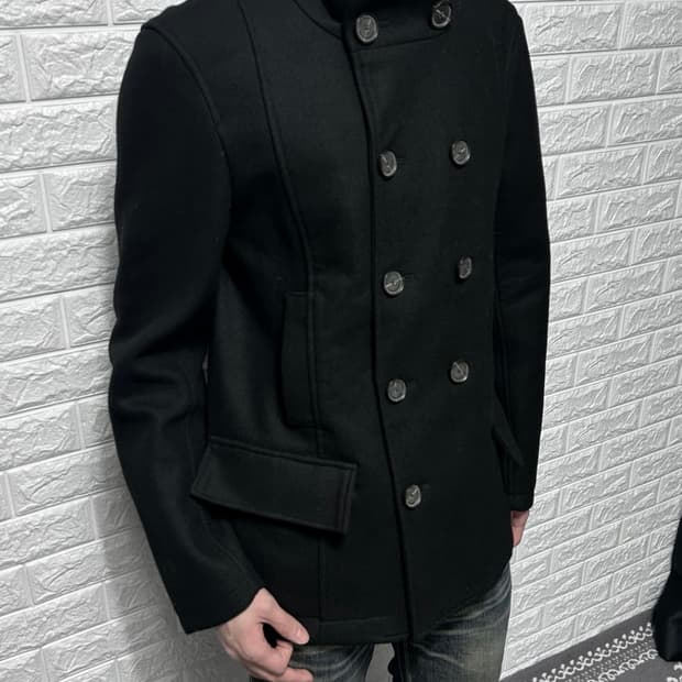 캘빈클라인 울 코트