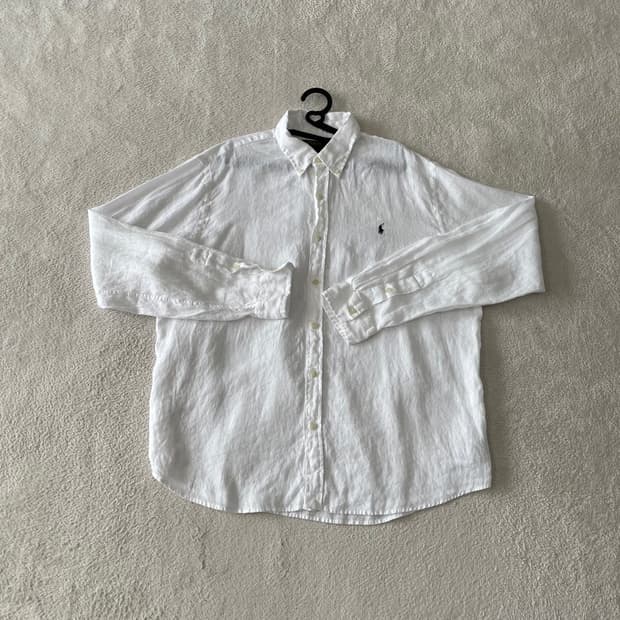 XL 폴로 신형 린넨셔츠 화이트