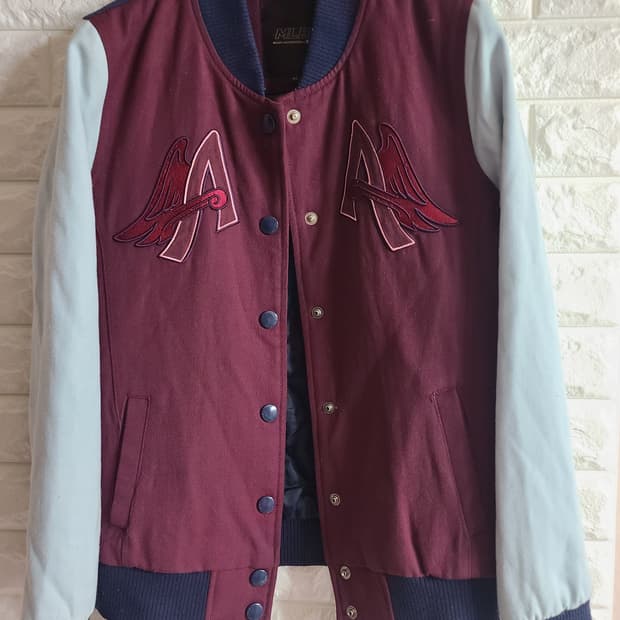 MLB 여자 야구점퍼 버건디s