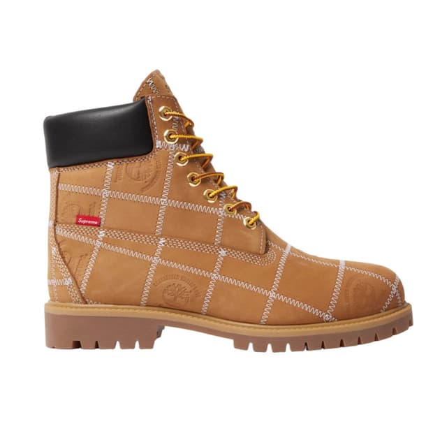 팀버랜드 x 슈프림 패치워크 6인치 프리미엄 워터프루프 부츠 위트 - 2