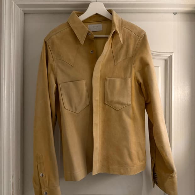 7X7 고트 레더 스웨이드 자켓