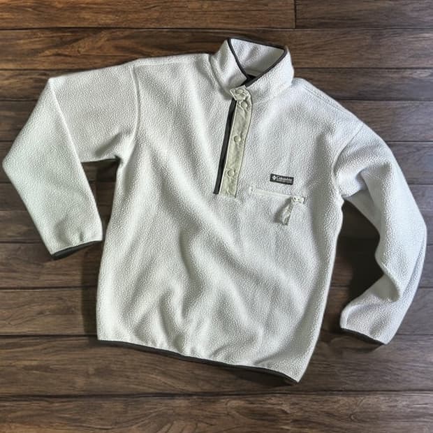 2020 컬럼비아 블랙라벨 풀오버 플리스 스냅티