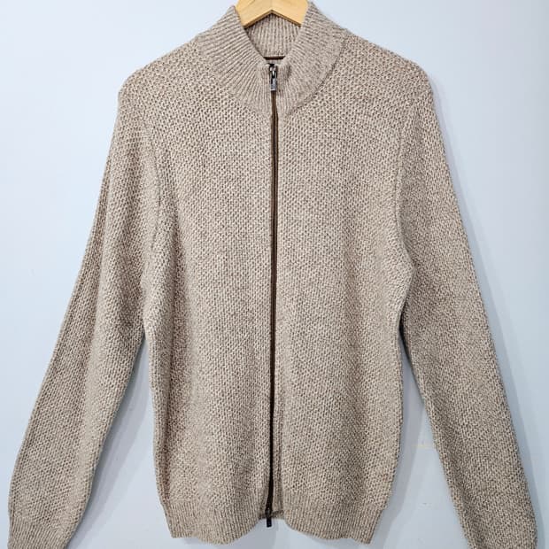 Massimo Dutti 울 캐시미어 집업 가디건 (100~105)