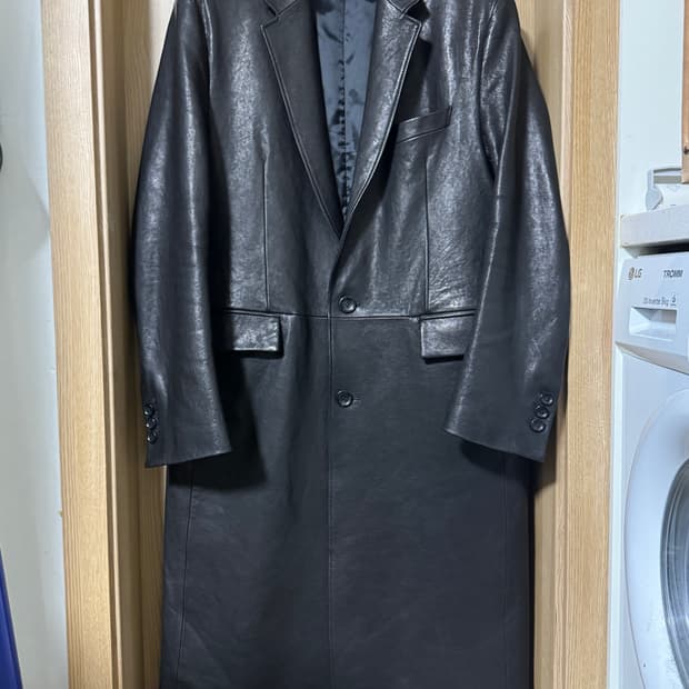 XL) 토니웩 레더 싱글 코트
