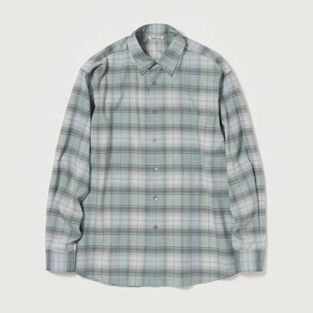 [4] 오라리 25ss 슈퍼 라이트 울 체크 셔츠