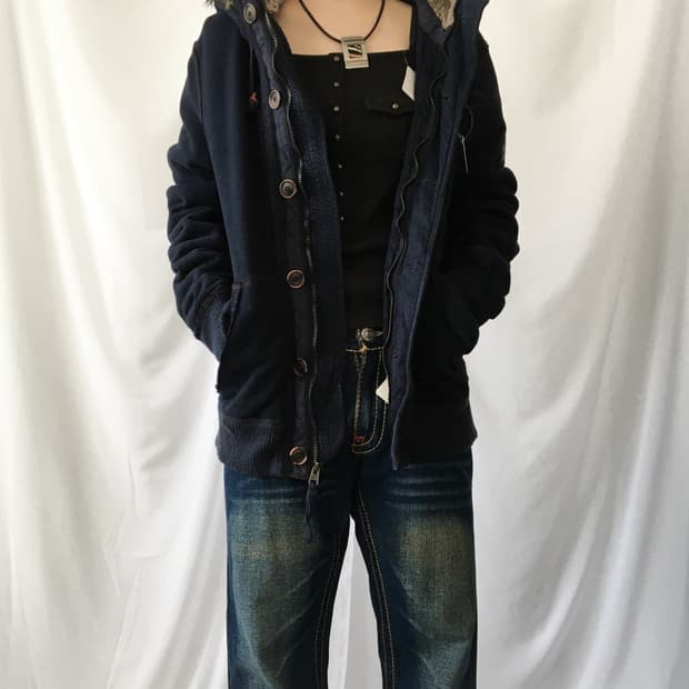 Abercrombie fake fur hood jackt