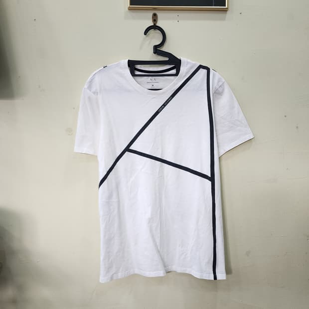 [M] A|X 아르마니 익스체인지 그래픽 반팔 티셔츠 (화이트)