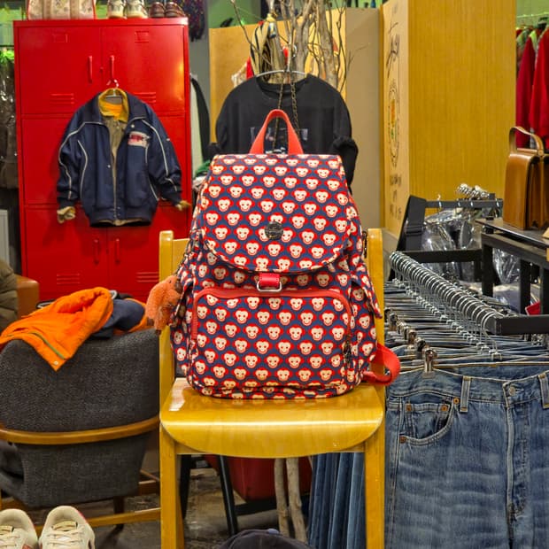 키플링 고릴라 패턴 백팩 가방