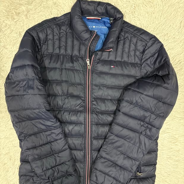 [M] 타미힐피거 퀄팅 남성 경량 패딩