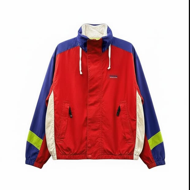 노티카 컴페티션 마운틴파카 컬러블럭 그래픽 디테일 레드